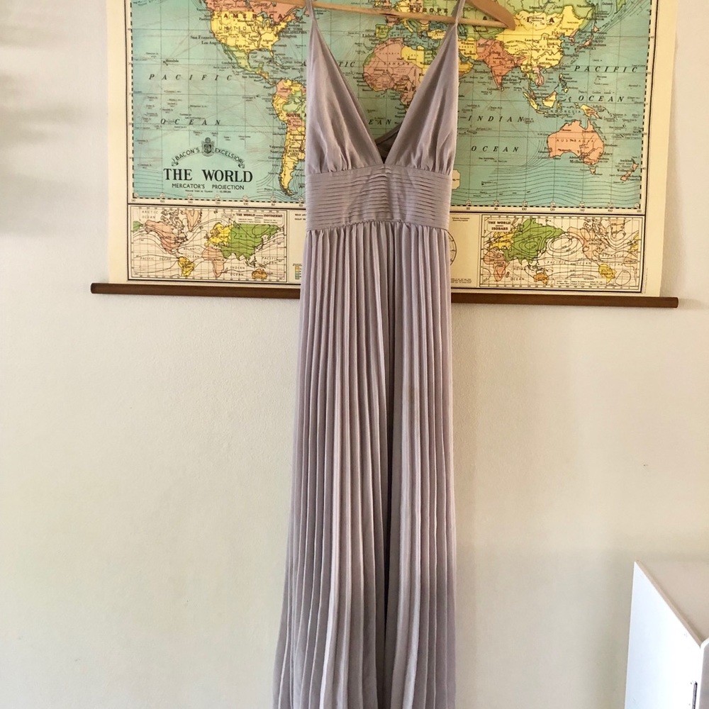 LuLus gray maxi dress